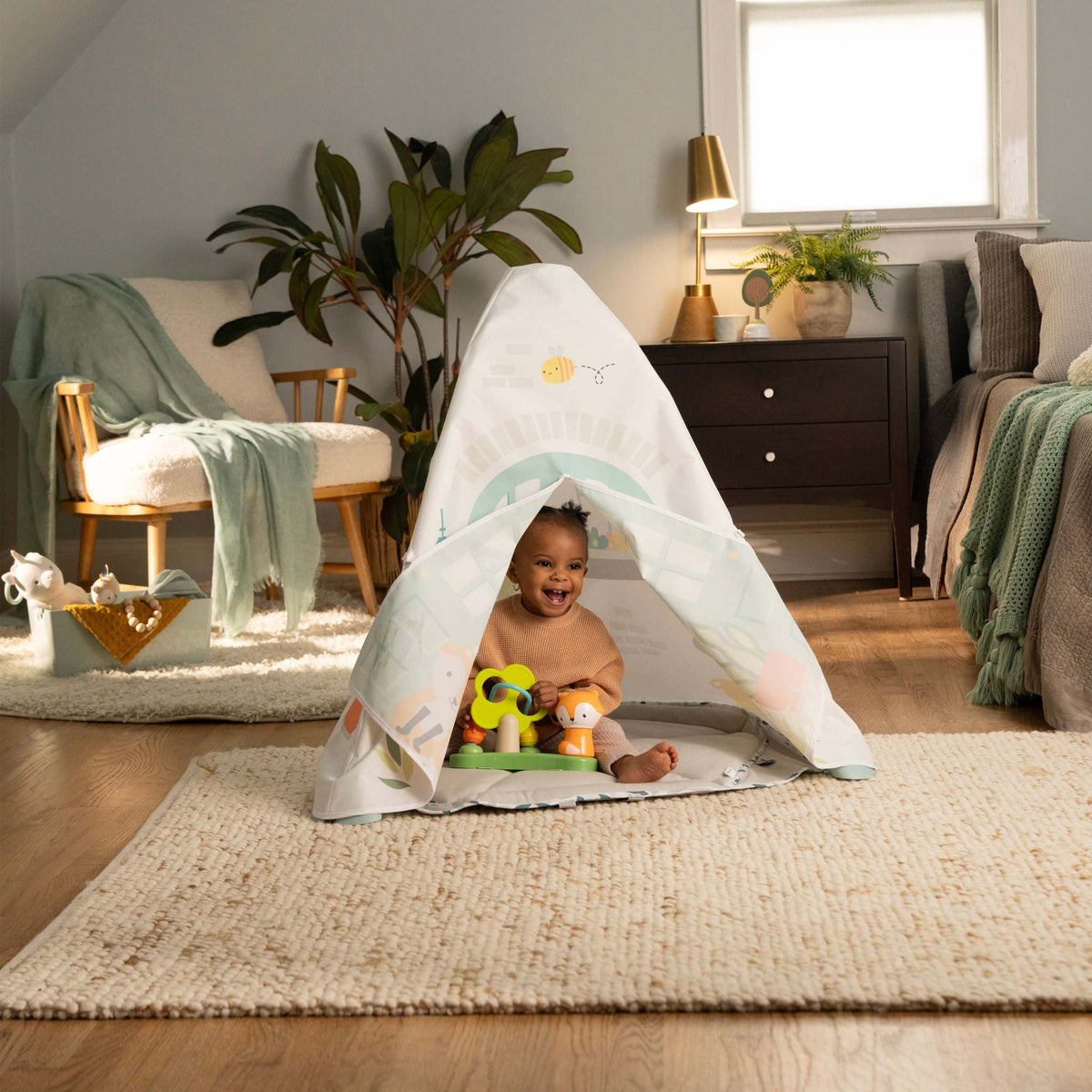 Soft and engaging Ingenuity play gyms and mats for baby development and sensory play