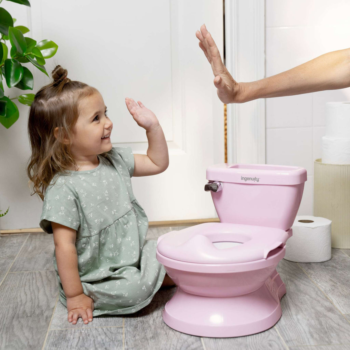Bath and potty essentials including bath toys and toddler potty seat