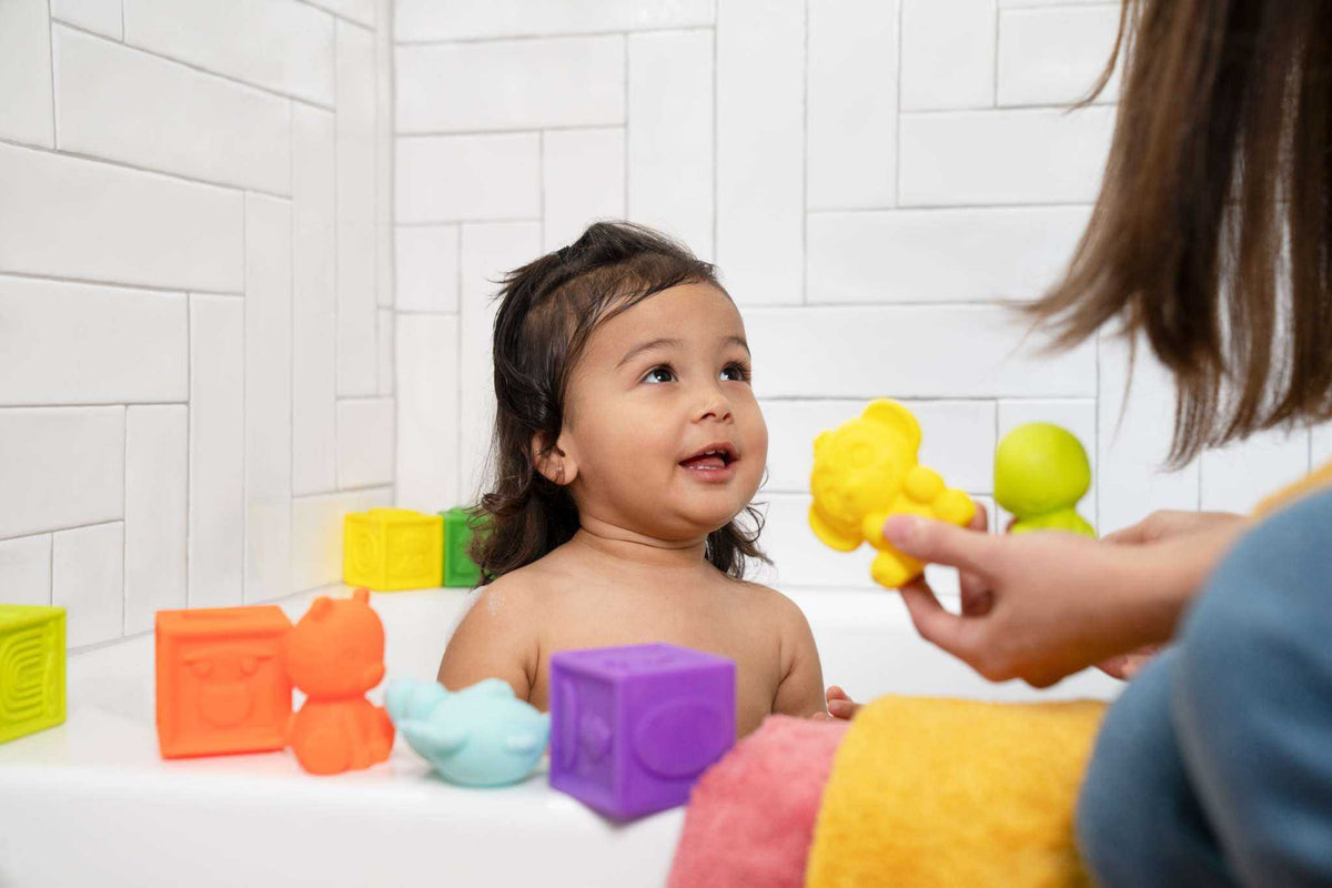 Baby and toddler toy gift sets from Bright Starts, Baby Einstein, and Ingenuity