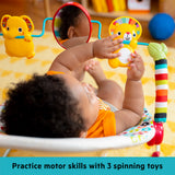 Bright Starts Playful Pinwheels Vibrating Baby Bouncer Seat with Toy Bar