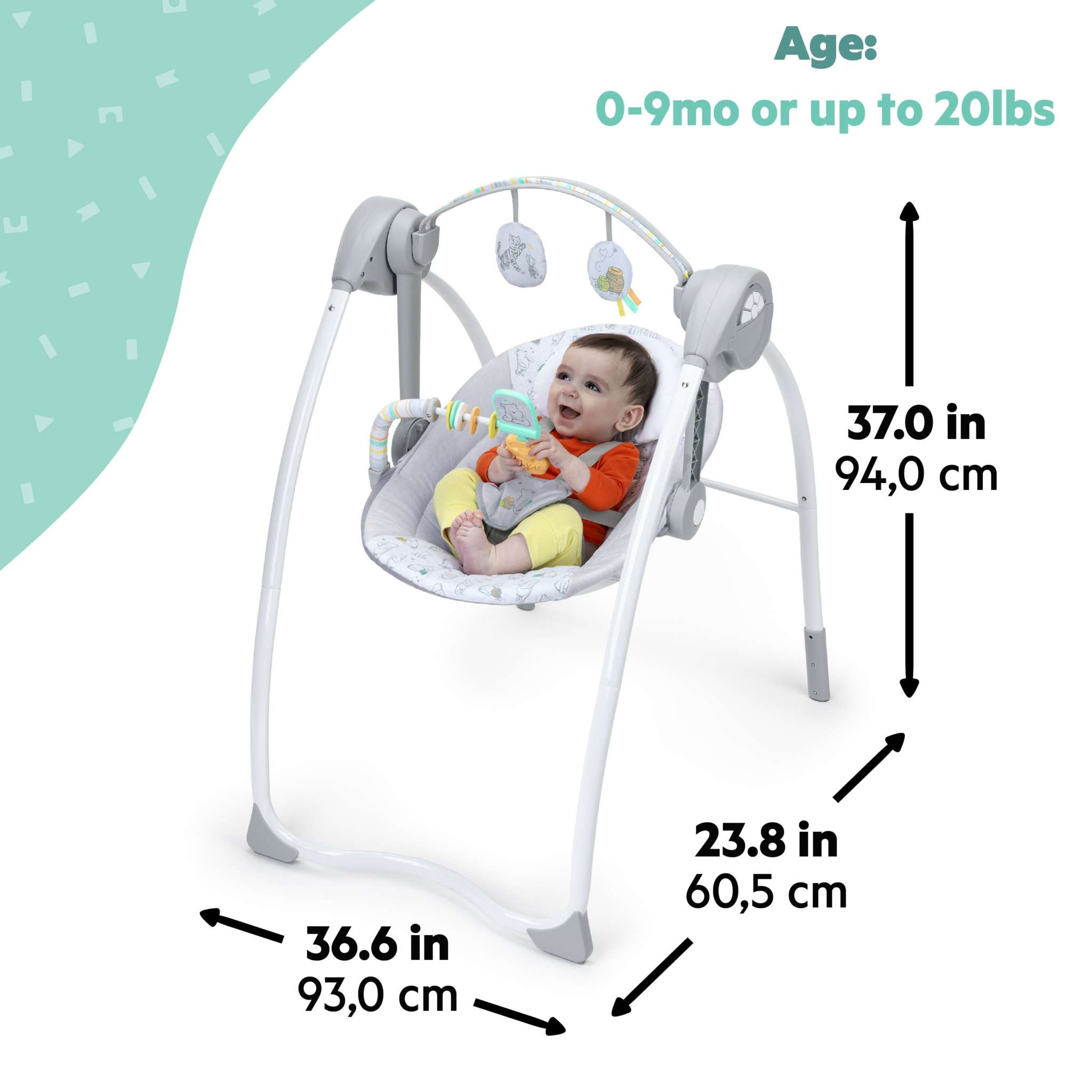 Winnie the Pooh Classic Pals milestone Swing for Baby