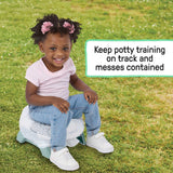 Ingenuity 30-pack disposable potty liners with leak-resistant, easy-tie handles and resealable storage bag for travel and home use