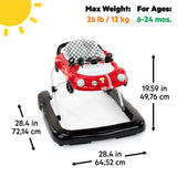 Baby Walker Little Speedster 3-in-1 Car Walker Red Racer