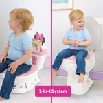 Minnie Mouse 2-in-1 toddler potty training seat with flushing sounds