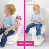 Minnie Mouse 2-in-1 toddler potty training seat with flushing sounds