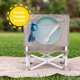 Bright Starts Pop 'N Sit Portable Booster, Grey