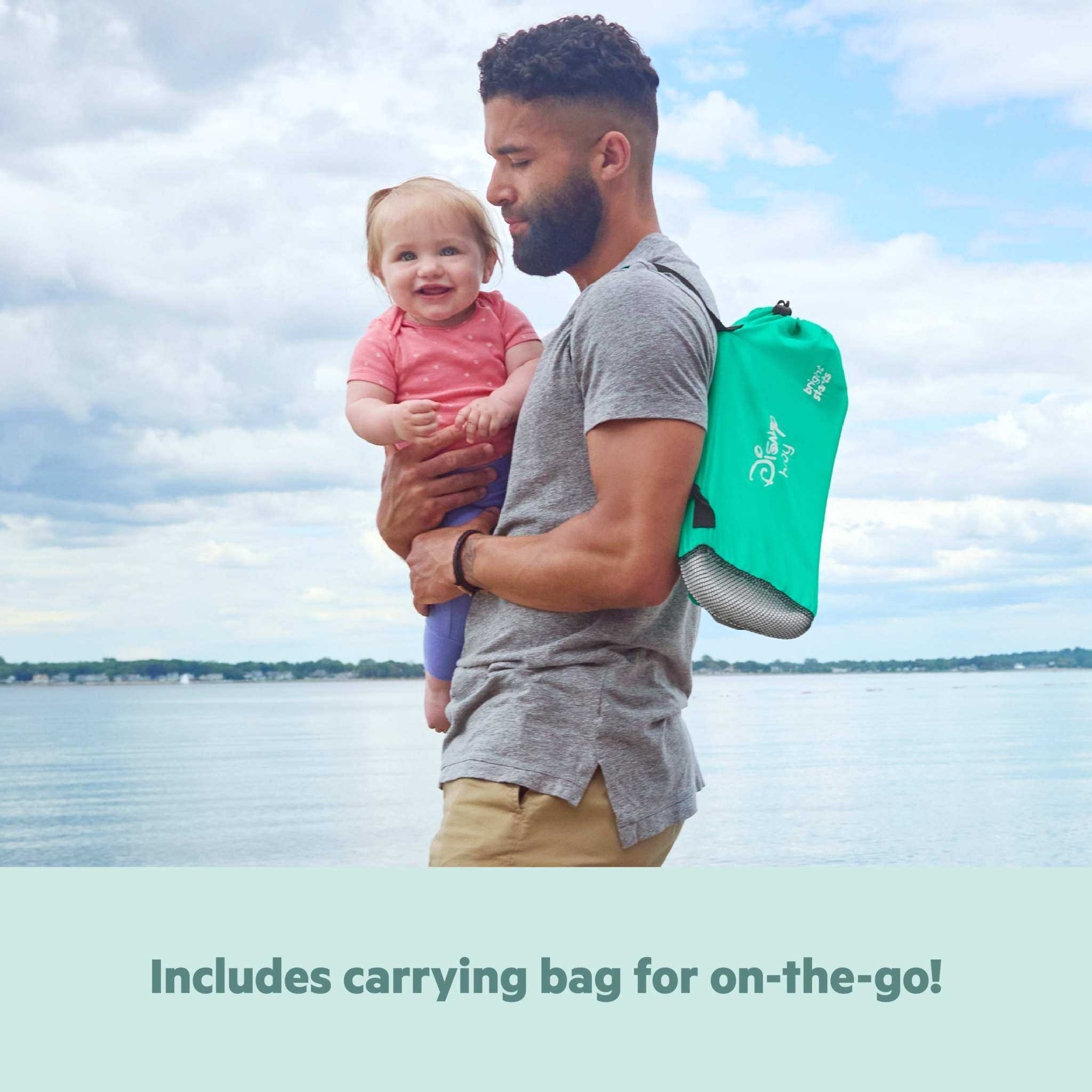 Bright Starts Disney baby Pop N Sit portable booster seat with The Little Mermaid design