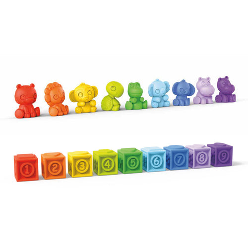 Bright Starts Cubes & Cuties 18-Piece Gift Set, Multicolor