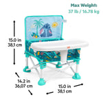 Bright Starts Disney Baby Pop 'N Sit portable booster seat with Stitch design