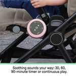 Ingenuity Serenity Glow portable baby sound machine with color-changing light ring and nature sounds for soothing sleep