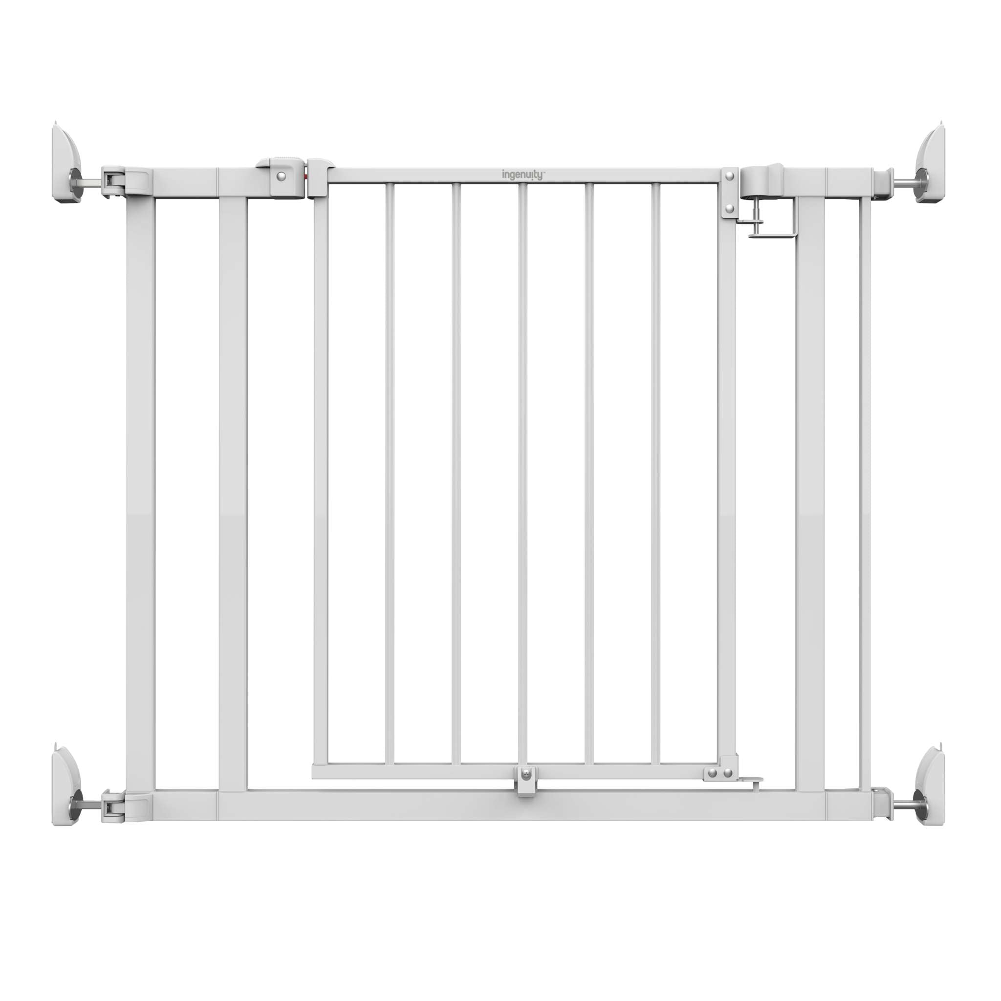 Ingenuity The Doorway 37W Series safety gate with quad cam-lock