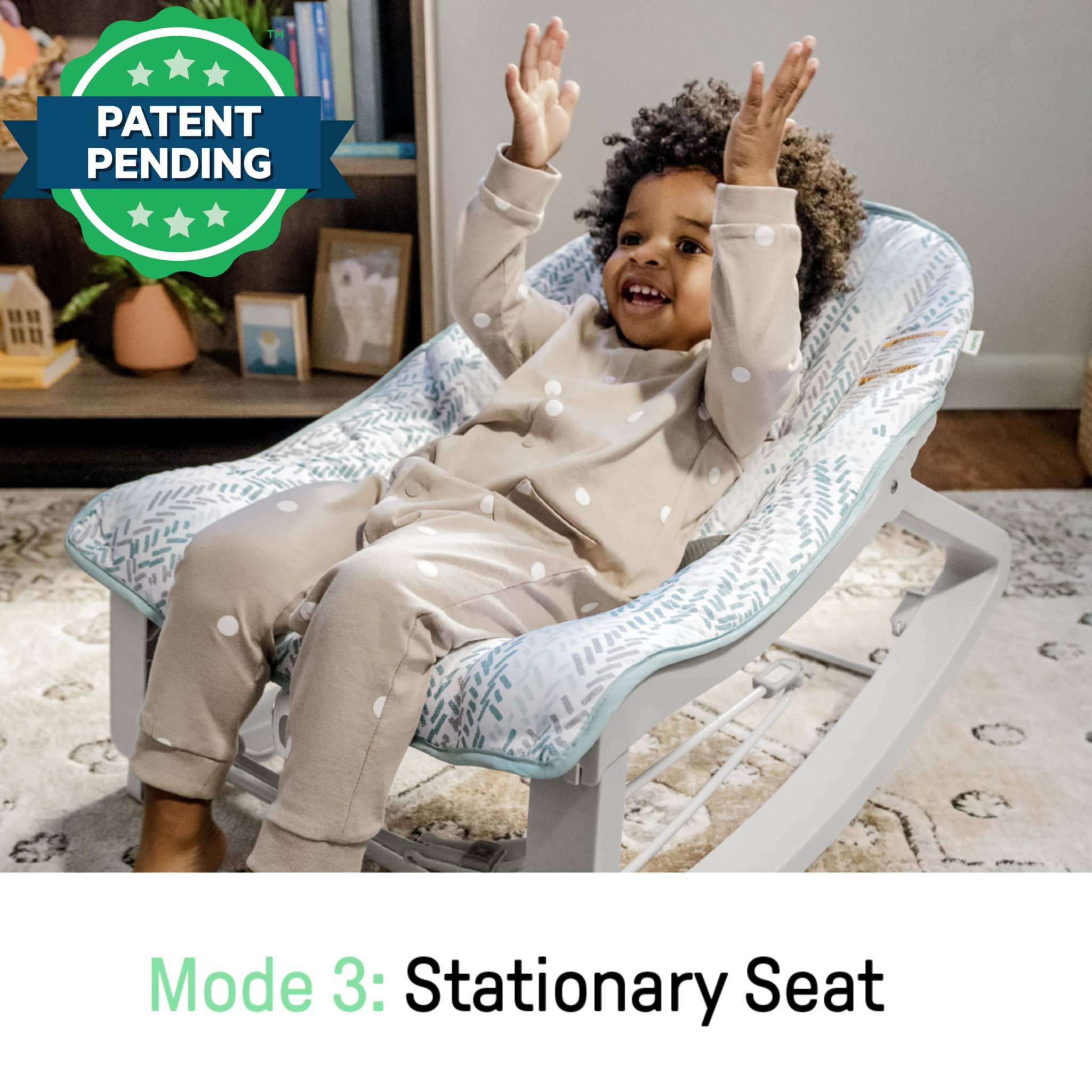 Baby Bouncer Rocker Keep Cozy 3-in-1 - Spruce