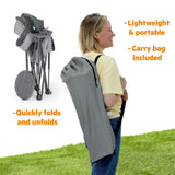 Bright Starts Pop 'N Chill Travel Seat, Grey