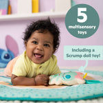 Disney Baby Stitch Party in Paradise Activity Gym with plush toys and tropical design for newborns and infants