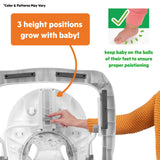 Bright Starts Giggling Safari Walker with Easy Fold Frame for Storage