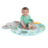 Bright Starts Hug ‘n Cuddle Elephant Baby Gym and Tummy Time Play Mat with Toys