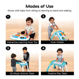 Baby Einstein Musical Mix ‘N Roll 4-in-1 baby walker and activity table with music and lights