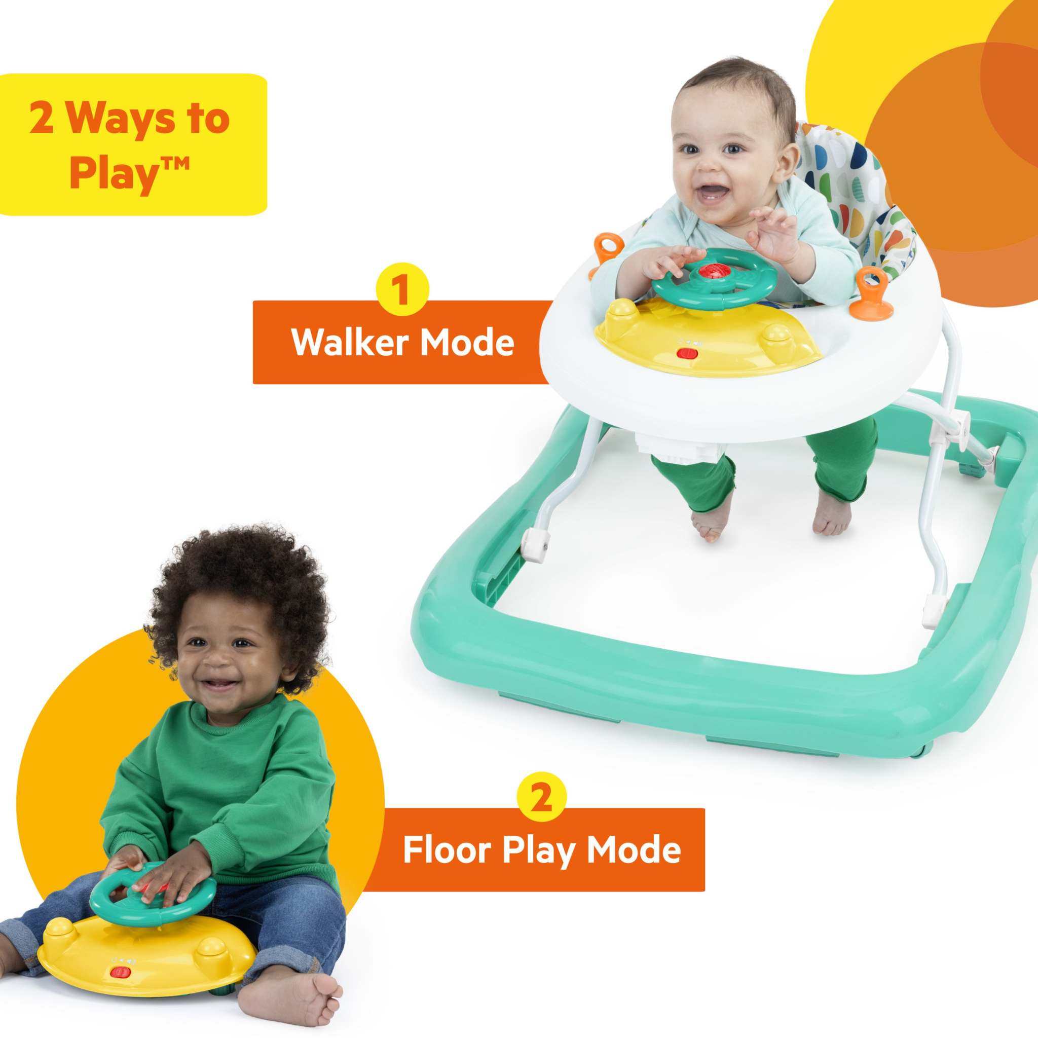 Bright Starts Ready to Roll multicolor baby walker with lights and sounds
