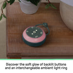 Ingenuity Serenity Glow portable baby sound machine with colorful light ring and nature sounds