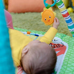 Bright Starts Wild Wiggles green jungle baby activity gym with toys