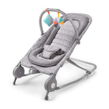 Summer 2-in-1 bouncer and rocker duo in light gray tweed