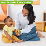 Bright Starts Oball Easy Grasp Classic Ball Baby Toy in Orange/Teal, 4"