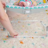Bright Starts Rosy Rainbow Infant to Toddler Rocker with Vibrations, Baby Seat for Girl or Boy, Newborn +