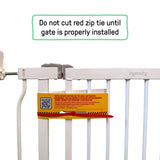 Ingenuity The Doorway 48W Series bronze metal baby and pet safety gate with auto-close and hold-open features
