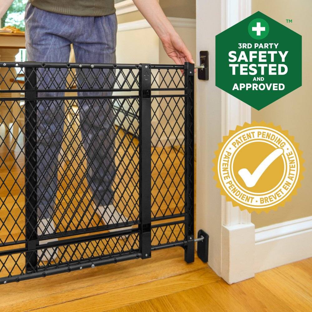 Ingenuity Doorway 42W Series black baby and dog safety gate 2-pack