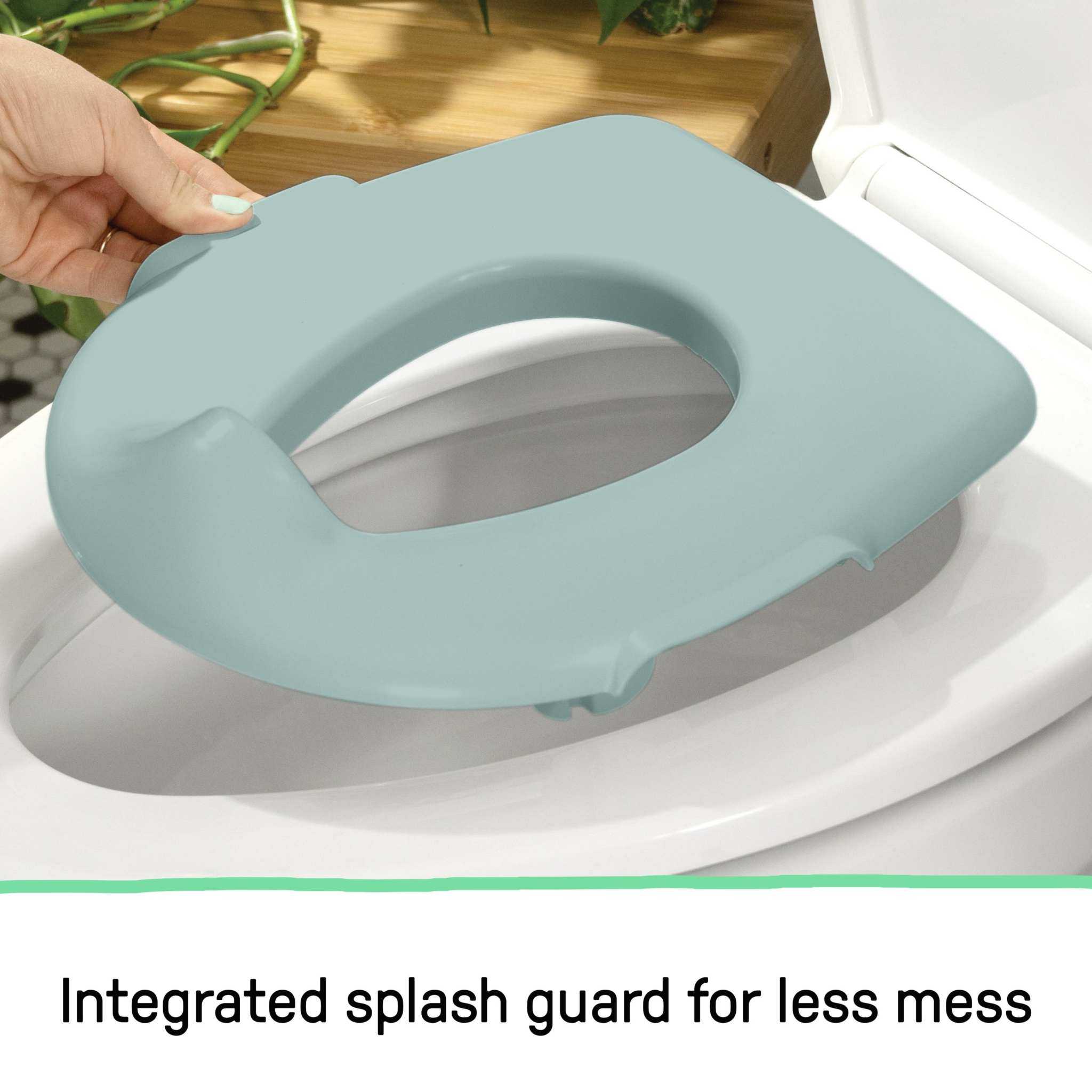 Summer by Ingenuity My Size Potty Pro green toddler training toilet with realistic flush handle and storage compartment