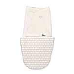 SwaddleMe by Ingenuity All Season Swaddle for newborns 0-3 months in Dream Wave pattern with adjustable, secure cotton wrap