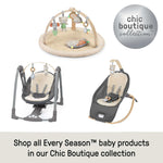 Ingenuity Every Season Plush Lambswool Baby Play Gym with removable toys