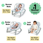 Baby Bouncer Rocker Keep Cozy 3-in-1 - Spruce
