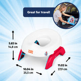 Marvel Spidey and His Amazing Friends 2-in-1 My Travel Potty by Bright Starts, Red and Blue -  Spidey