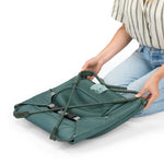 Lightweight Stow & Go Compact Folding Bouncer with fold-flat design, calming vibe-pod, and safety harness for babies up to 6 months.