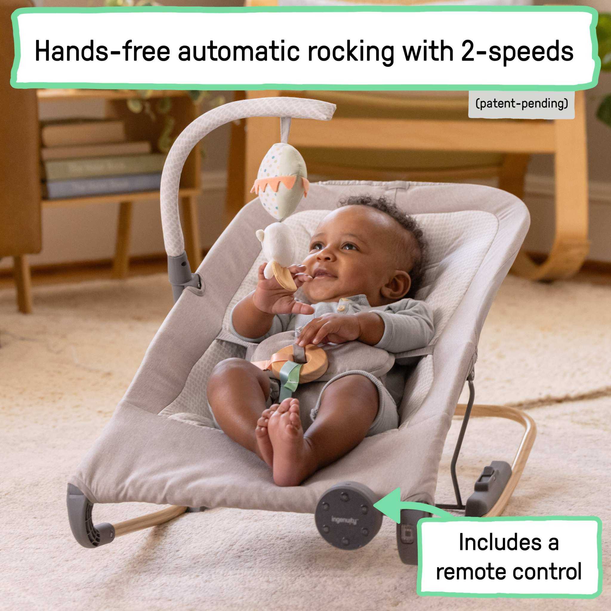 Keep InMotion Automatic Baby Rocking Seat with remote and toy bar