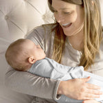 SwaddleMe by Ingenuity Original baby swaddle size L for 3-6 months made of 100% cotton with adjustable wings and secure hook-and-loop closures