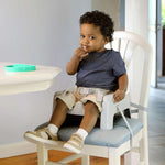 Deluxe Learn-to-Dine Feeding Seat with lock-in Twist & Dine trays and 3-point harness for babies and toddlers