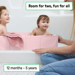 Ingenuity Tuckaway Toddler Tub pink foldable shower tub for toddlers 12 months to 5 years