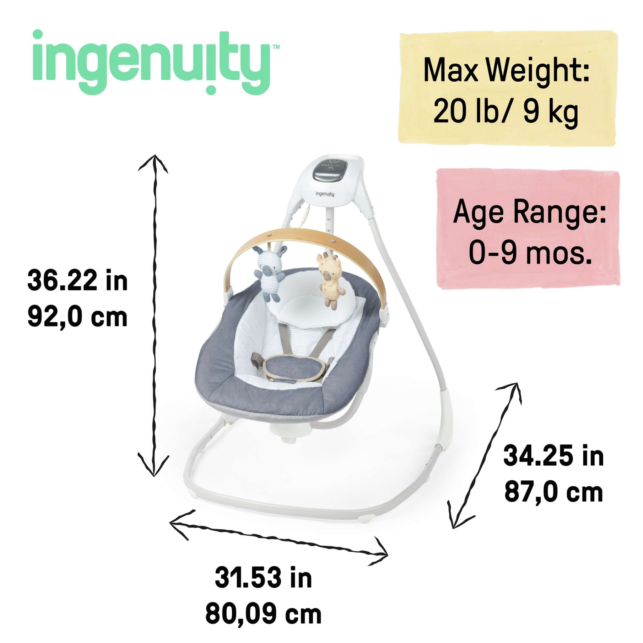 SimpleComfort Compact Soothing Swing