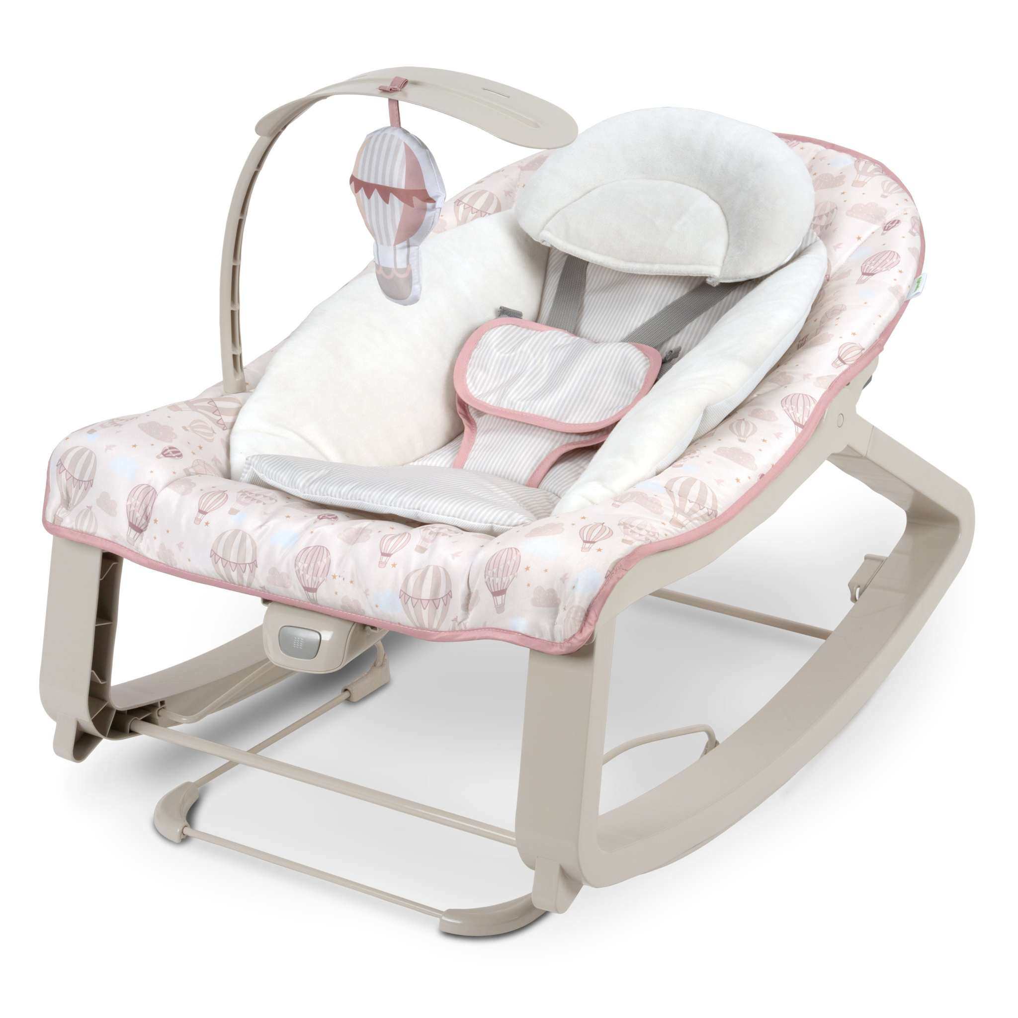 Keep Cozy Baby Bouncer 3-in-1 vibrating infant and toddler rocker chair with detachable plush toy and reclining seat
