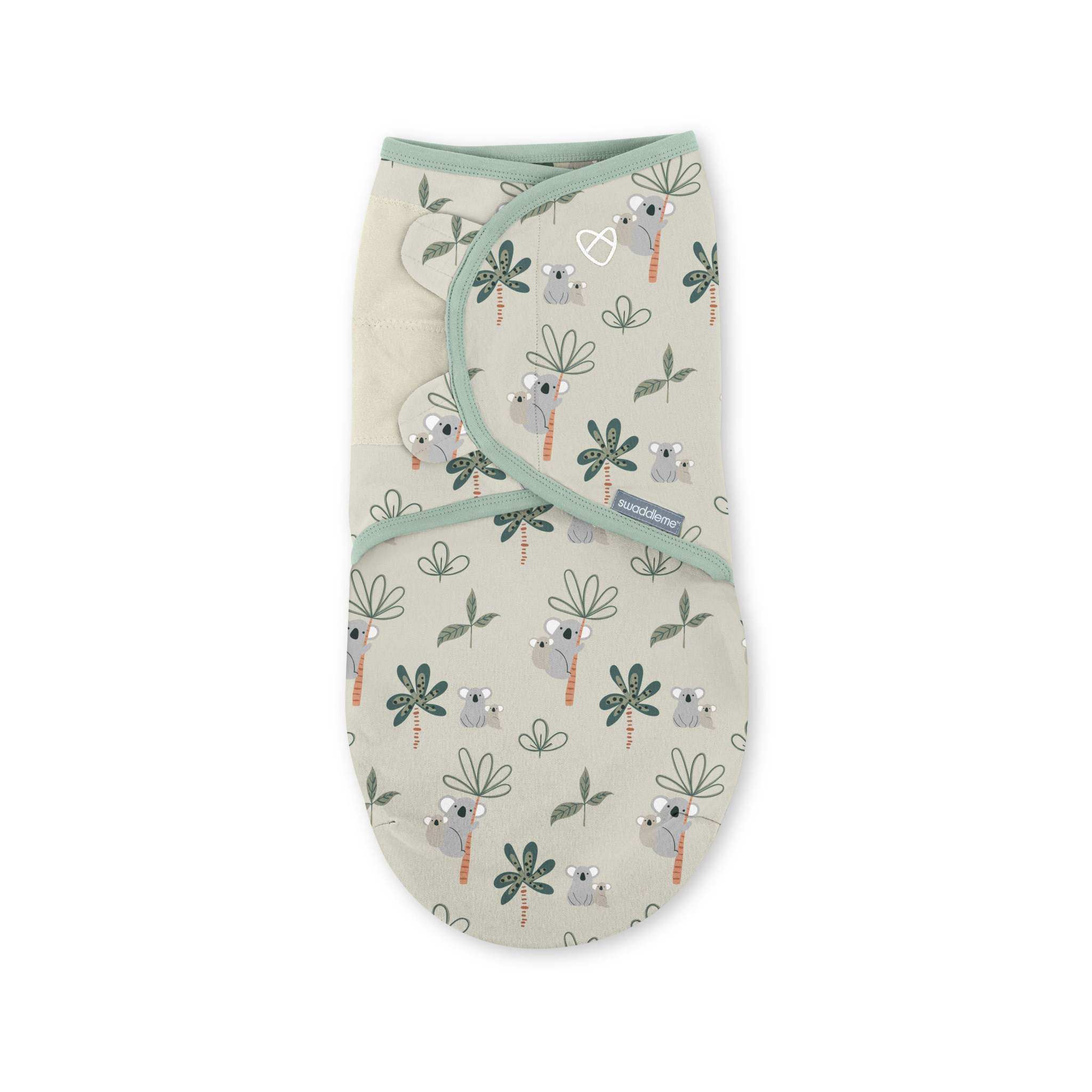 SwaddleMe by Ingenuity Comfort Pack baby swaddle set for 0-3 months featuring three soft cotton swaddles in koala tree print