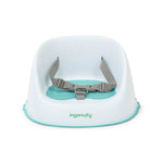 Ingenuity Simplicity Seat Easy-Clean Baby Booster Seat in teal with removable washable straps and wipeable base for toddlers