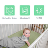 SwaddleMe by Ingenuity Comfort Pack with three baby swaddles for 0-3 months, featuring baby elephant design
