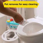 Baby Einstein Geared for Success 2-in-1 Potty Training System with character-revealing pot, spinning gears, and detachable potty ring for toddlers
