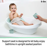 Ingenuity Room to Soak 4-in-1 baby tub with adjustable sling and support seat for infant to toddler bath time