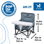 Ford Bronco Pop 'N Sit portable booster seat in Area 51 color, multi-mode baby and toddler travel seat with removable tray and carrying bag