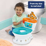 Disney Baby Finding Nemo potty training seat with 2-in-1 system, flushing sounds, and removable seat for toddlers