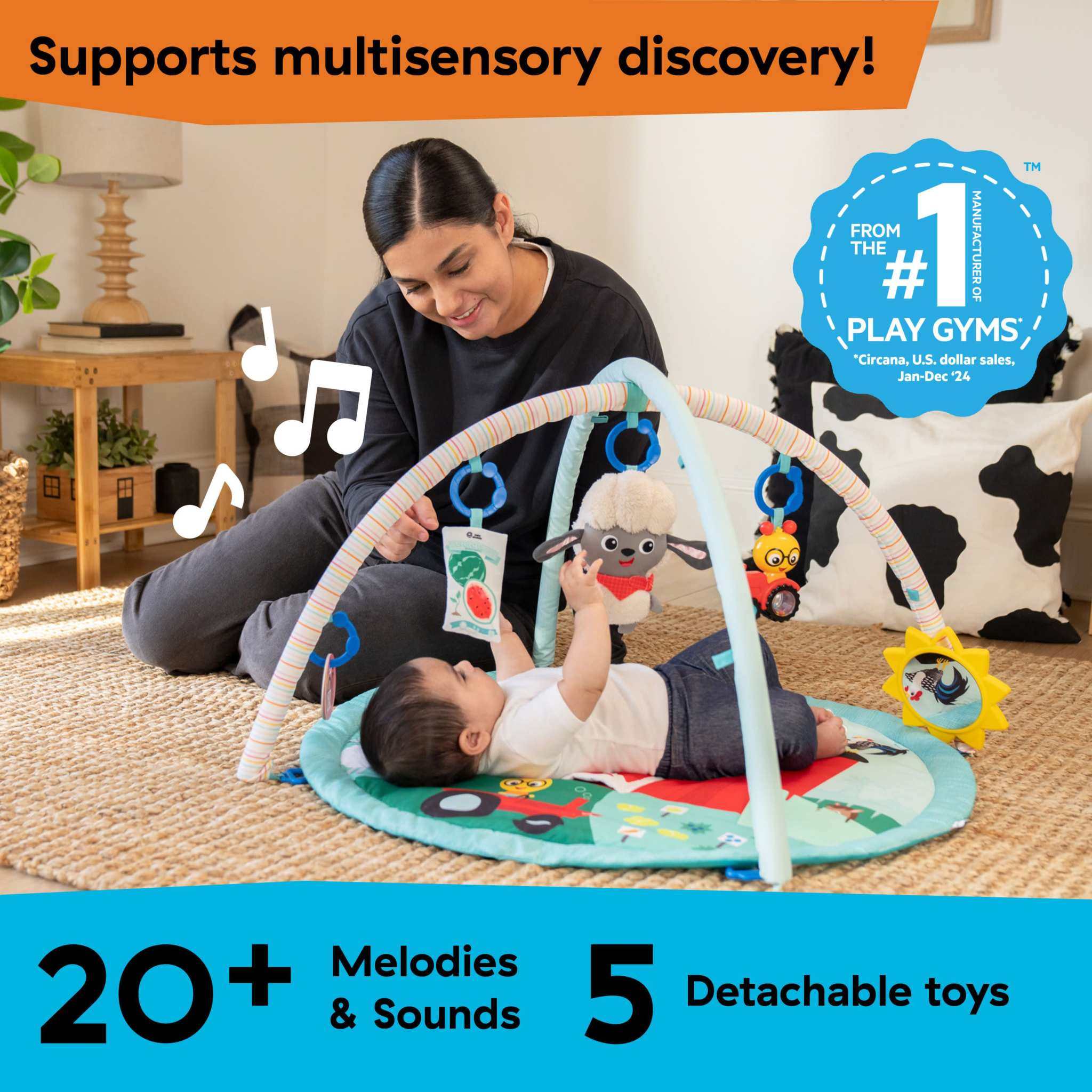 Baby Einstein Farm Explorers Happy Harvest sensory activity gym for infants