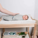 SwaddleMe by Ingenuity 100% cotton baby swaddle for 3-6 months, snug adjustable wrap with secure hook-and-loop closures, 3-pack